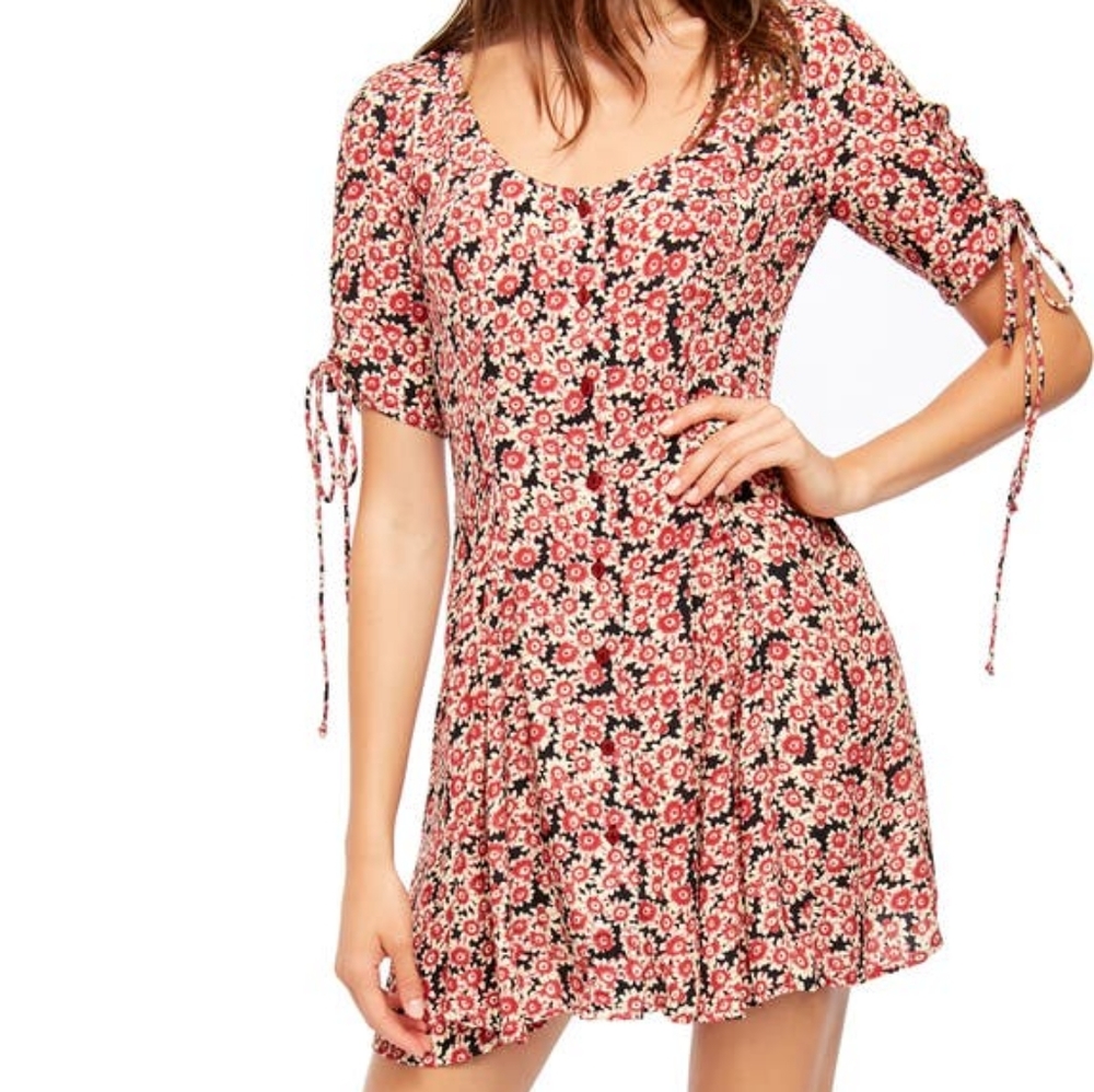 Free People Floral Mini Dress S